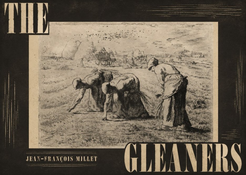 Jean-François Millet The Gleaners No4 - Juliste