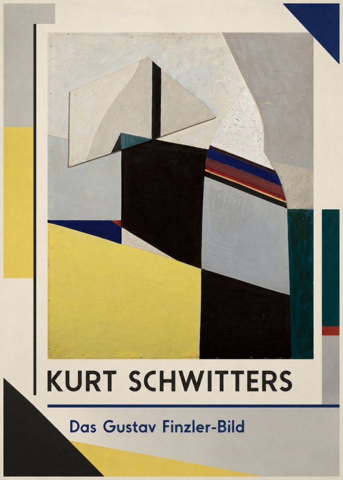 Kurt Schwitters Das Gustav Finzler-bild No1 - Juliste