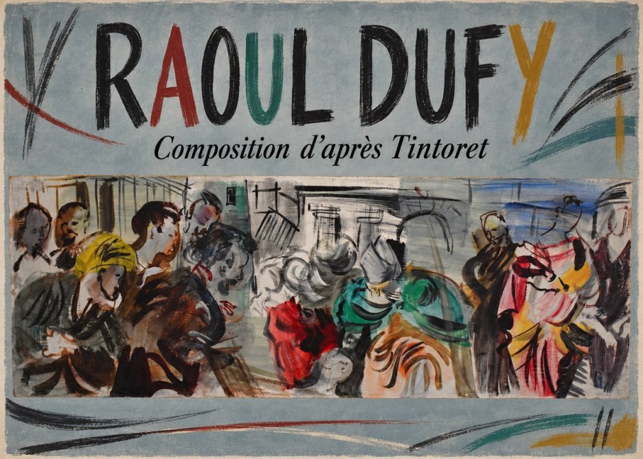Raoul Dufy Composition D'après Tintoret No3 - Juliste