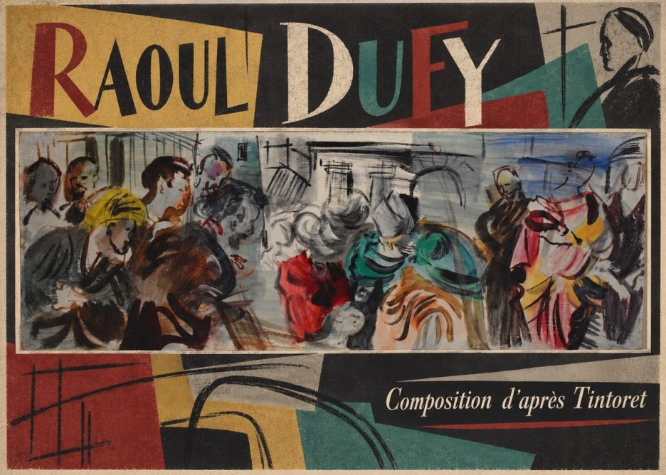 Raoul Dufy Composition D'après Tintoret No4 - Juliste