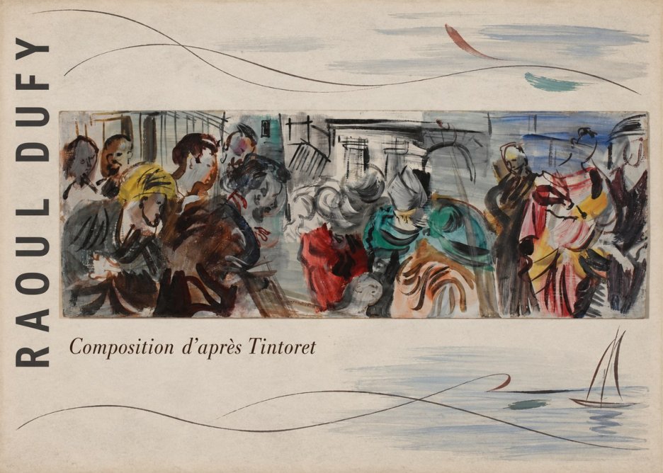 Raoul Dufy Composition D'après Tintoret No5 - Juliste