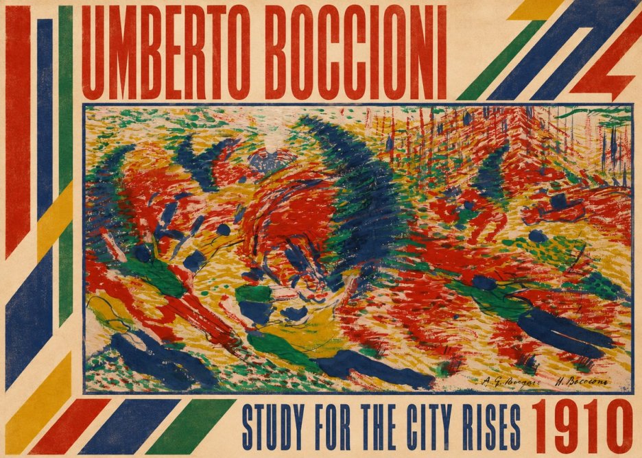 Umberto Boccioni Study for the City Rises No3 - Juliste
