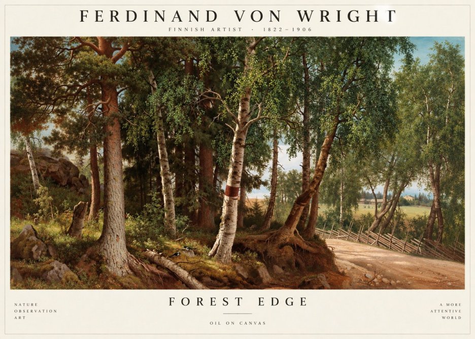 Ferdinand von Wright Forest Landscape No4 - Juliste