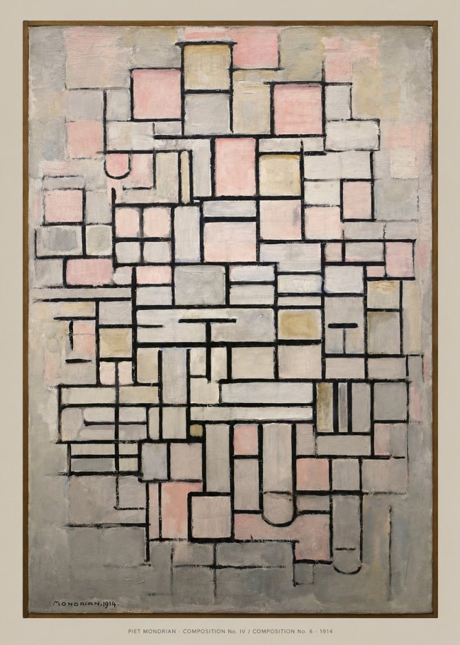 Piet Mondrian Composition No. Iv / Composition No. 6 No6 - Juliste