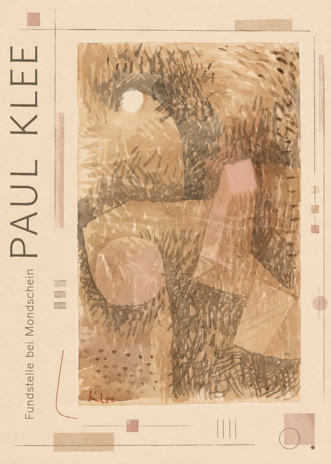 Paul Klee Fundstelle Bei Mondschein No2 - Juliste