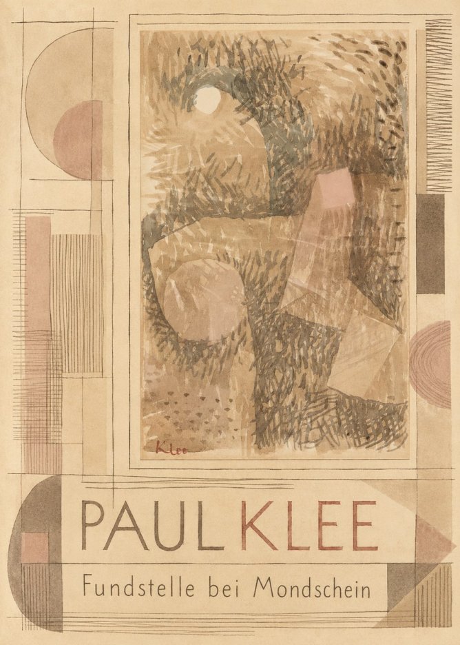 Paul Klee Fundstelle Bei Mondschein No6 - Juliste