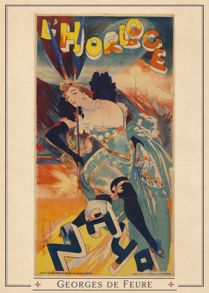 Georges de Feure L'horloge I No2 - Juliste