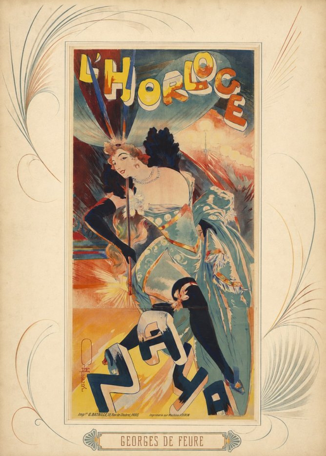 Georges de Feure L'horloge I No5 - Juliste
