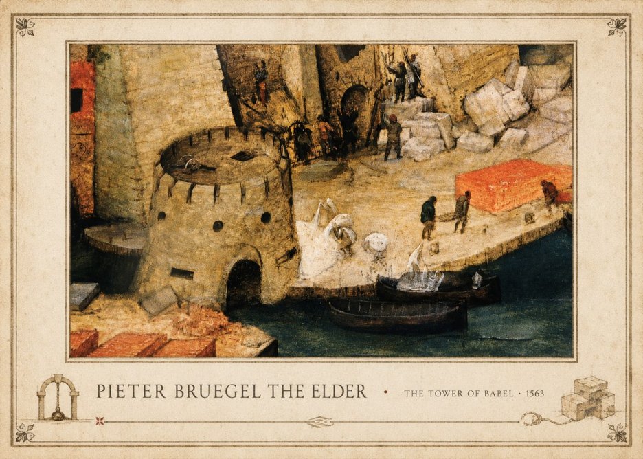 Pieter Bruegel The Tower of Babel II No4 - Juliste