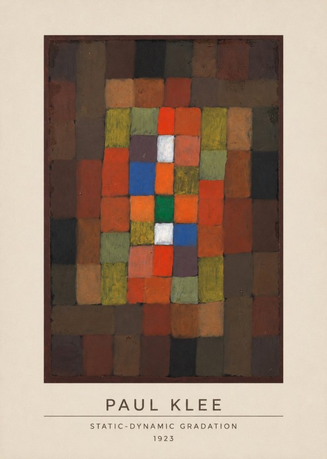 Paul Klee Static-dynamic Gradation No3 - Juliste