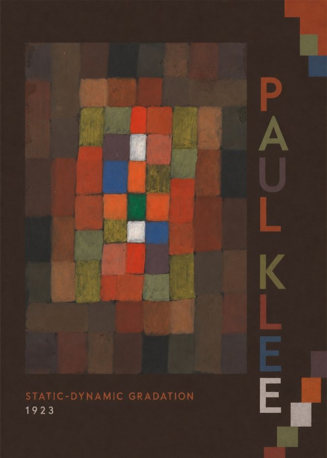 Paul Klee Static-dynamic Gradation No4 - Juliste