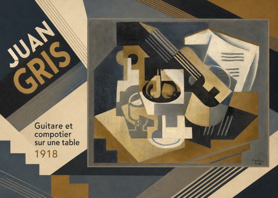 Juan Gris Guitare Et Compotier Sur Une Table No3 - Juliste
