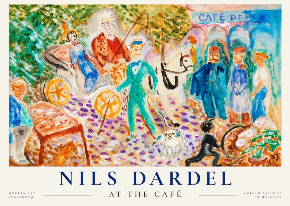 Nils Dardel A Scene from Paris No5 - Juliste