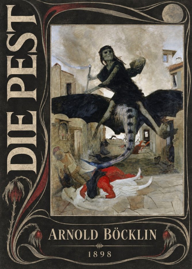 Arnold Böcklin Die Pest I No5 - Juliste