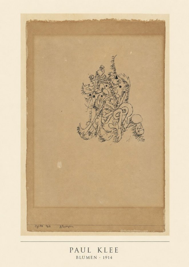 Paul Klee Blumen I No5 - Juliste