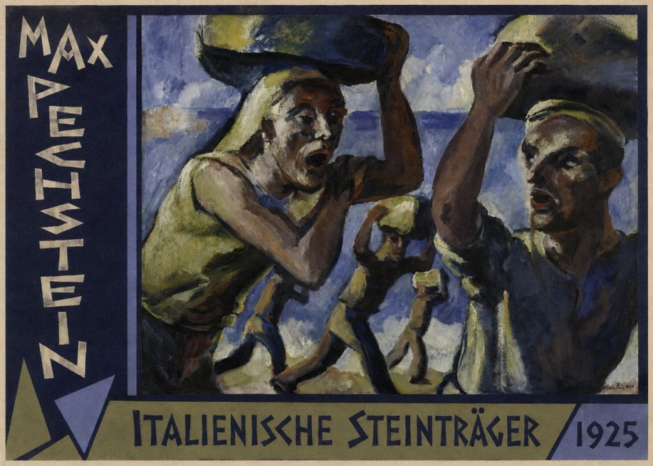 Max Pechstein Italienische Steinträger No2 - Juliste