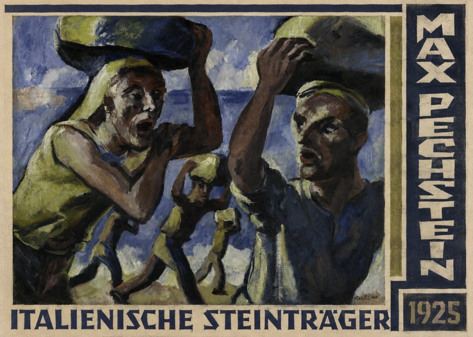 Max Pechstein Italienische Steinträger No4 - Juliste