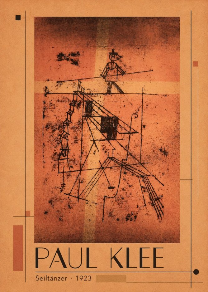 Paul Klee Seiltänzer I No1 - Juliste
