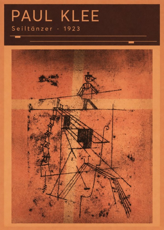 Paul Klee Seiltänzer I No6 - Juliste