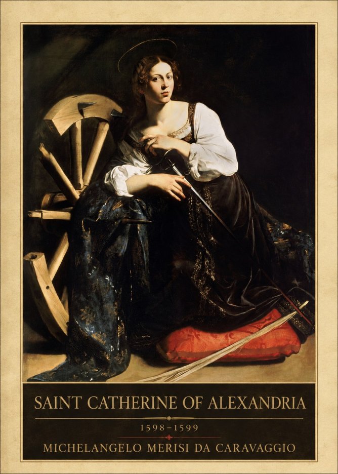 Michelangelo Merisi da Caravaggio Saint Catherine of Alexandria I No1 - Juliste
