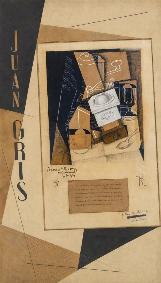 Juan Gris Still Life with Coffee Grinder I No2 - Juliste