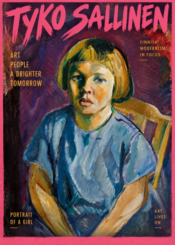 Tyko Sallinen Portrait of a Girl I No2 - Juliste