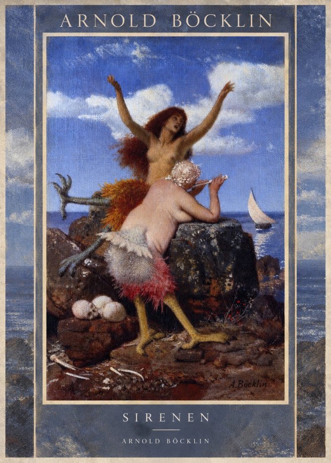 Arnold Böcklin Sirenen No5 - Juliste