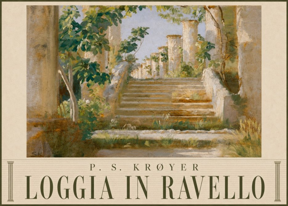 P.S. Krøyer Loggia in Ravello No6 - Juliste