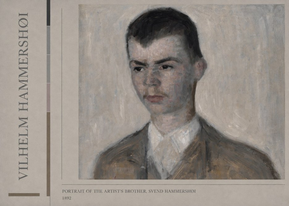 Vilhelm Hammershøi Portrait of the Artist's Brother, Svend Hammershøi No3 - Juliste