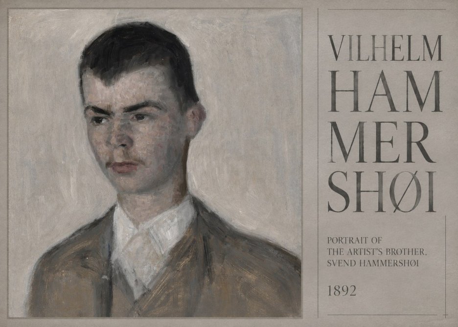 Vilhelm Hammershøi Portrait of the Artist's Brother, Svend Hammershøi No5 - Juliste