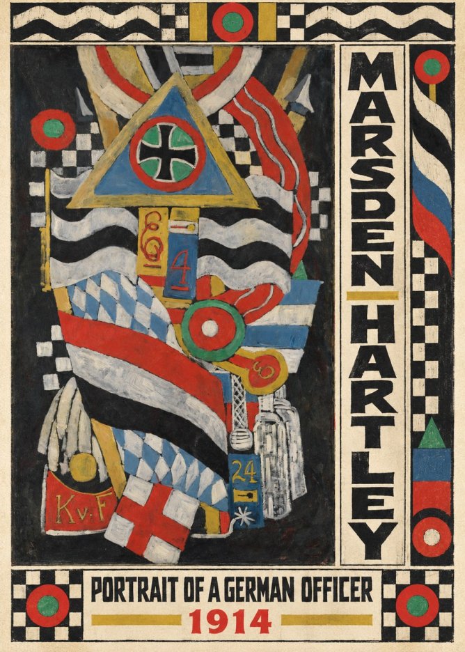 Marsden Hartley Portrait of a German Officer I No5 - Juliste
