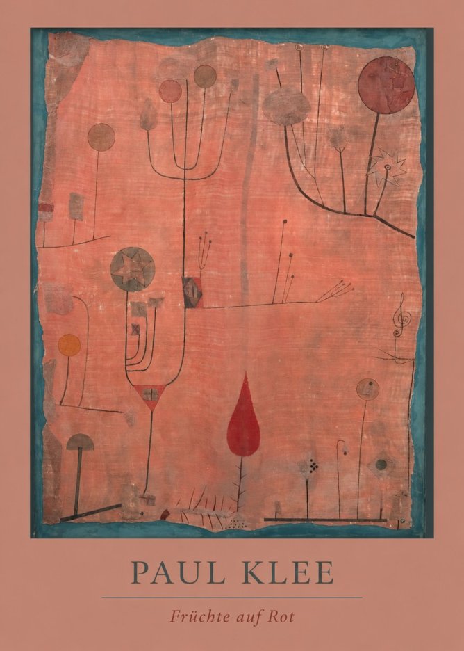 Paul Klee Früchte Auf Rot No4 - Juliste