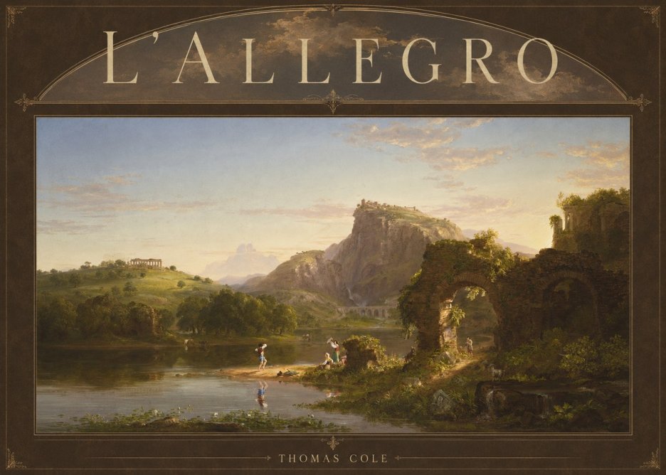 Thomas Cole L'allegro No3 - Juliste