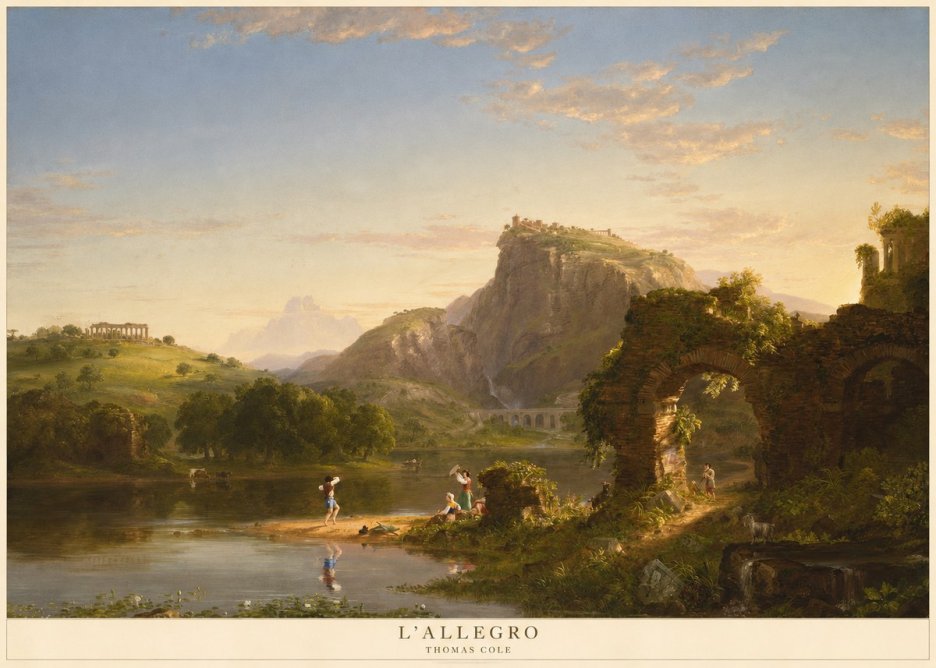 Thomas Cole L'allegro No5 - Juliste