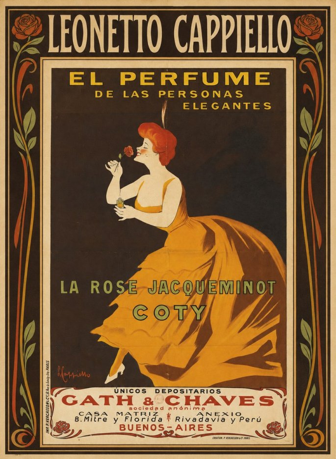 Leonetto Cappiello La Rose Jacqueminot Coty No1 - Juliste
