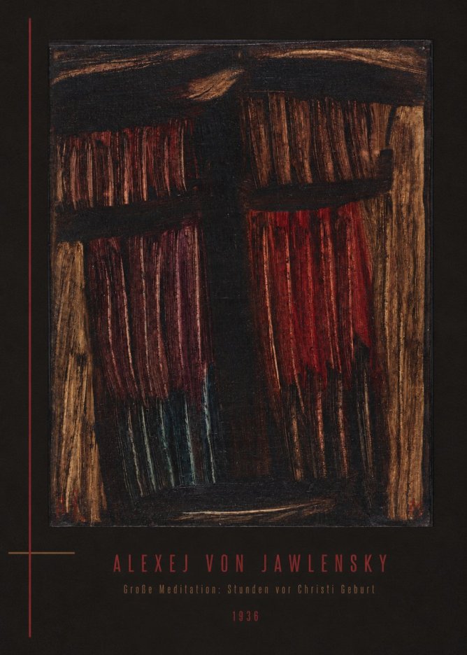 Alexej von Jawlensky Große Meditation: Stunden Vor Christi Geburt No4 - Juliste