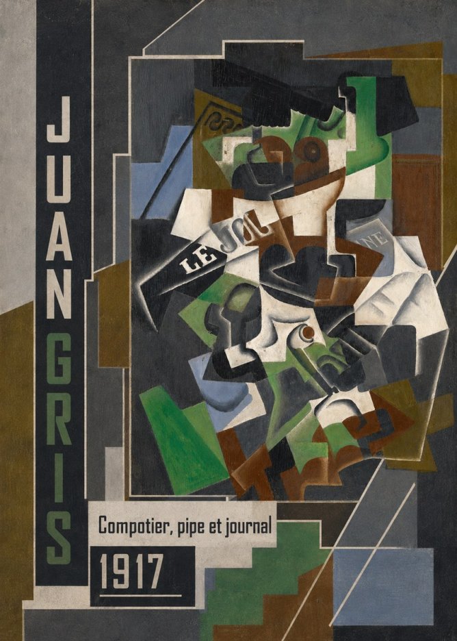 Juan Gris Compotier, Pipe Et Journal No2 - Juliste