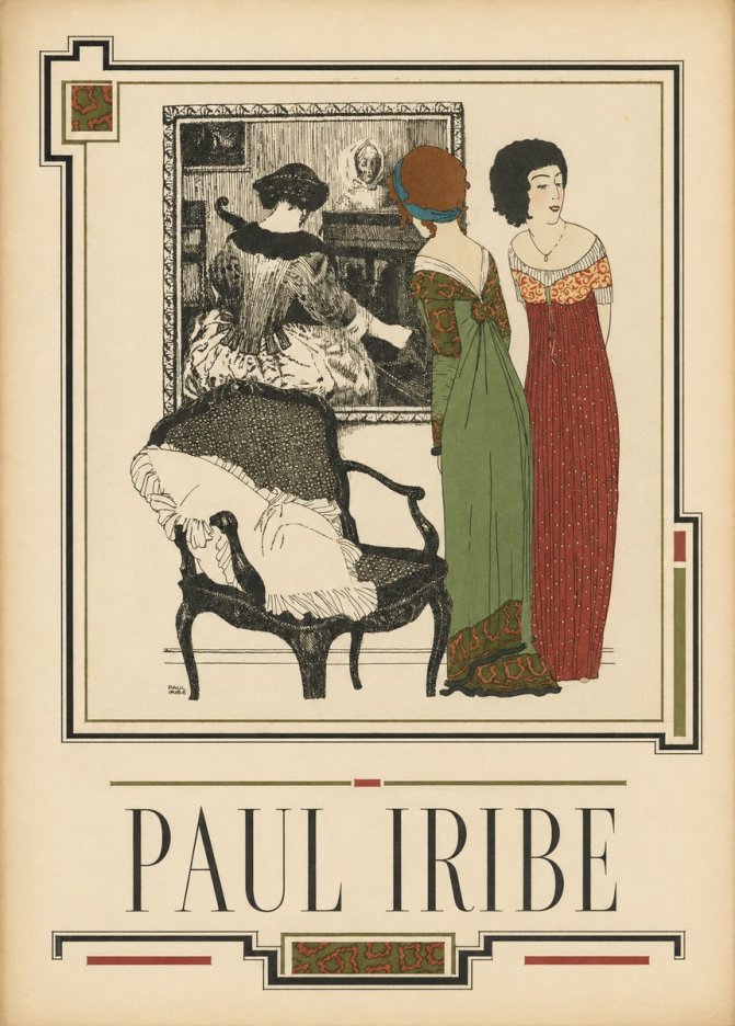 Paul Iribe Elegant Interior Scene No2 - Juliste