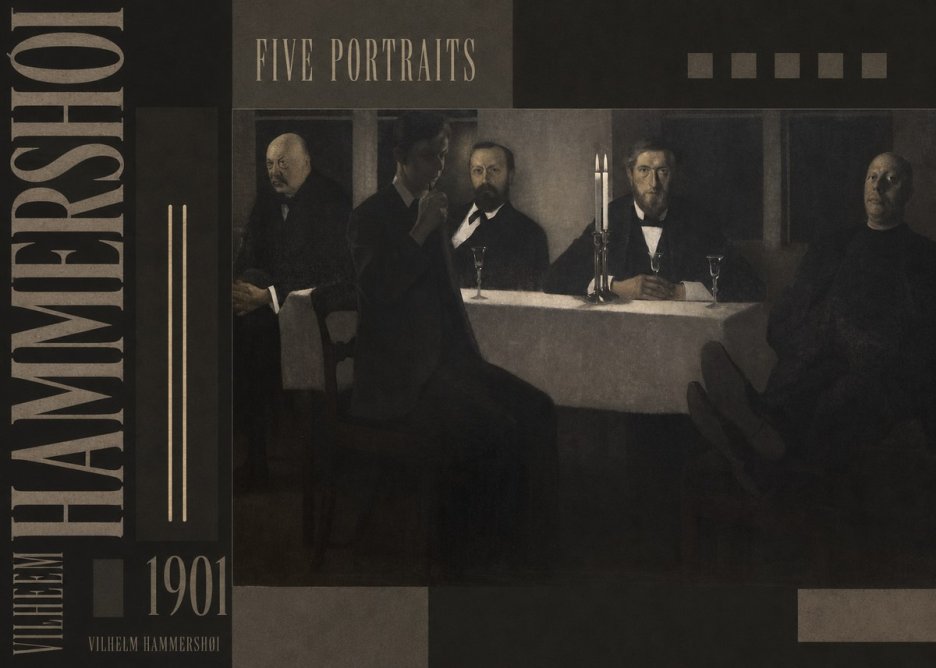 Vilhelm Hammershøi Five Portraits I No5 - Juliste