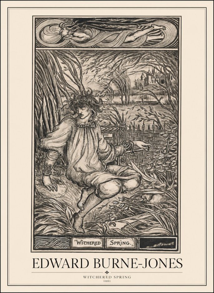 Edward Burne-Jones Withered Spring No1 - Juliste