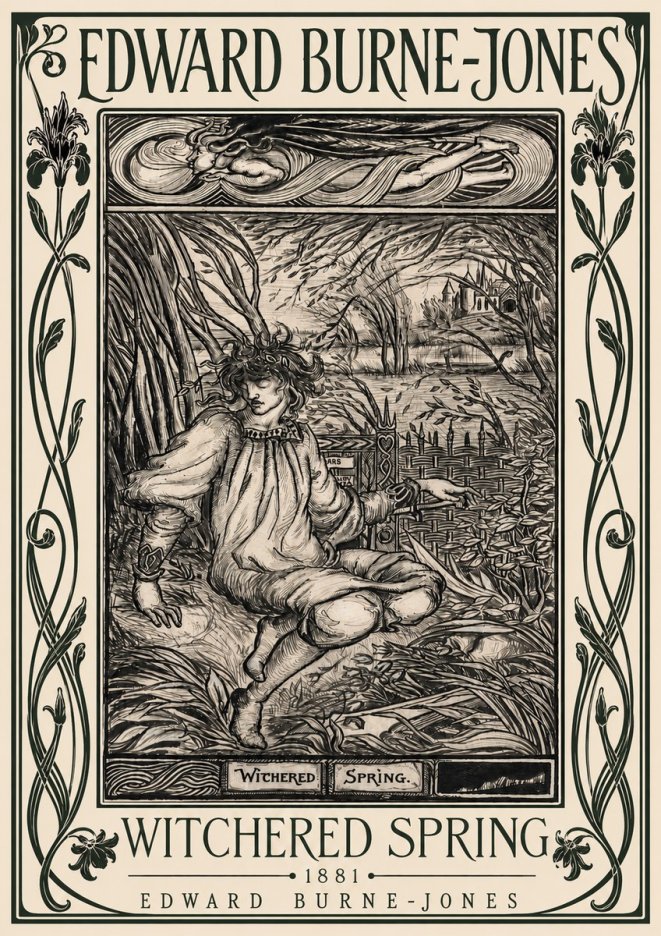 Edward Burne-Jones Withered Spring No5 - Juliste