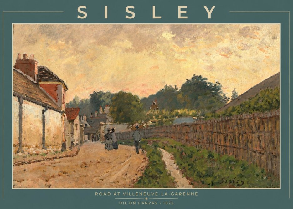 Sisley Road at Villeneuve-la-garenne No2 - Juliste