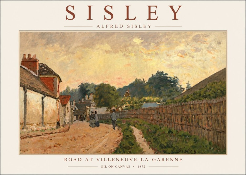 Sisley Road at Villeneuve-la-garenne No3 - Juliste
