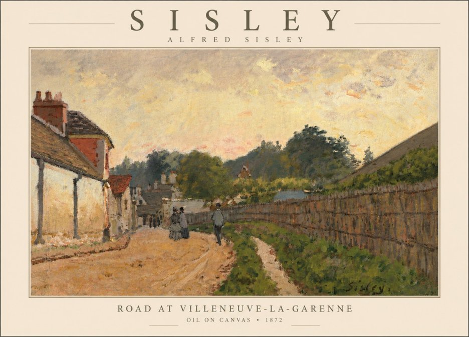 Sisley Road at Villeneuve-la-garenne No5 - Juliste