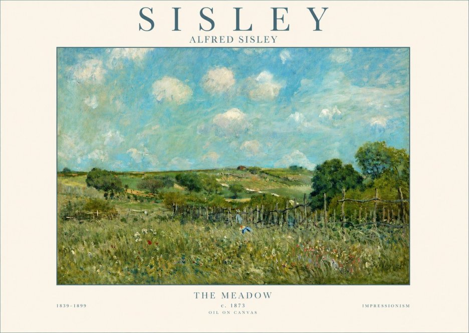 Sisley The Meadow No3 - Juliste