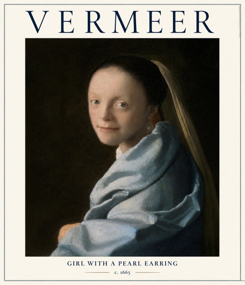 Vermeer Girl with a Pearl Earring I No1 - Juliste