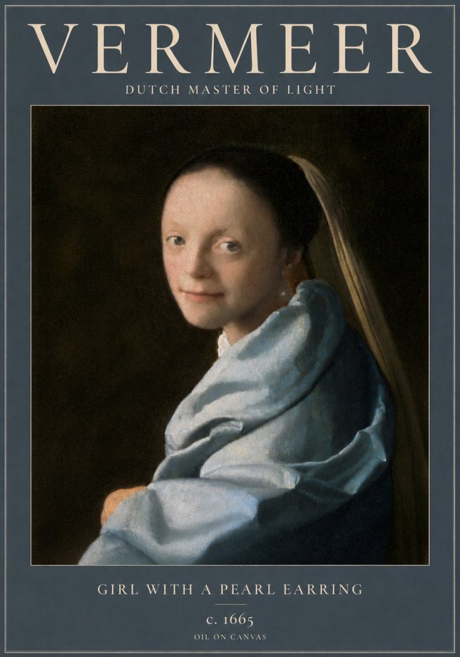 Vermeer Girl with a Pearl Earring I No3 - Juliste