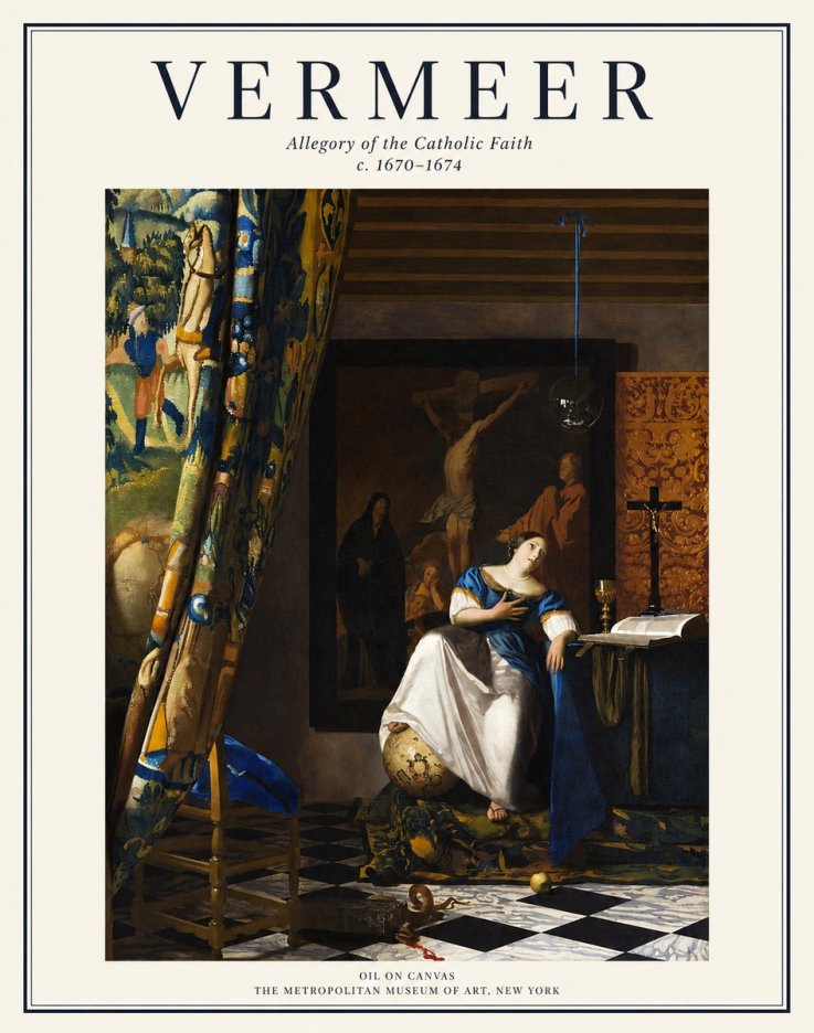 Vermeer Allegory of the Catholic Faith No1 - Juliste