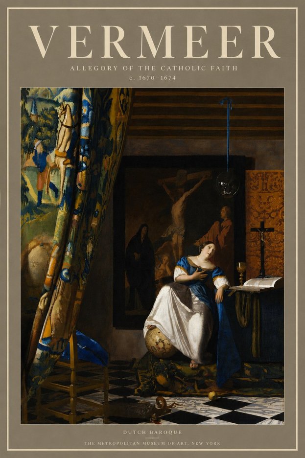 Vermeer Allegory of the Catholic Faith No4 - Juliste
