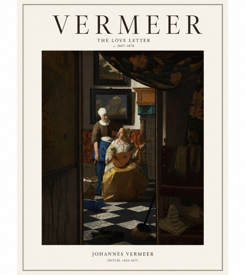 Vermeer The Love Letter No1 - Juliste